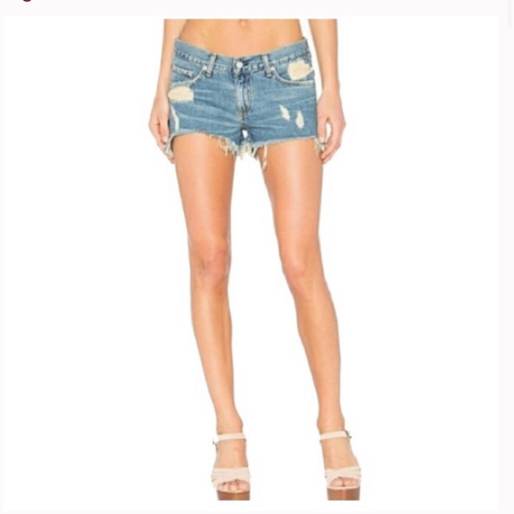 Rag & Bone Winnie Cut Off Distressed Shorts - Picture 2 of 5